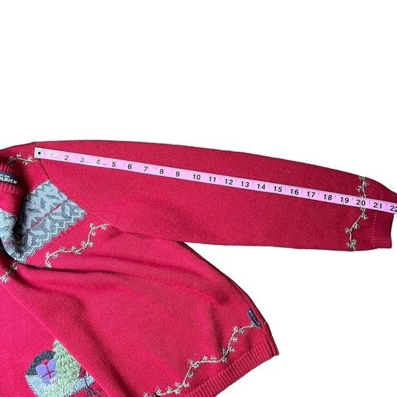 Woolrich Embroidered Sleigh Wool/Cotton Blend Christmas Holiday Sweater MP - Picture 9 of 10